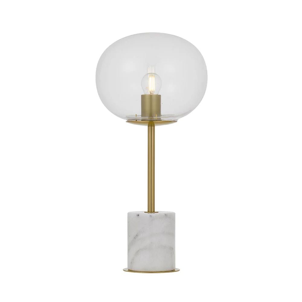 Telbix DIMAS - Metal And Marble Base Table Lamp - Mases LightingTelbix