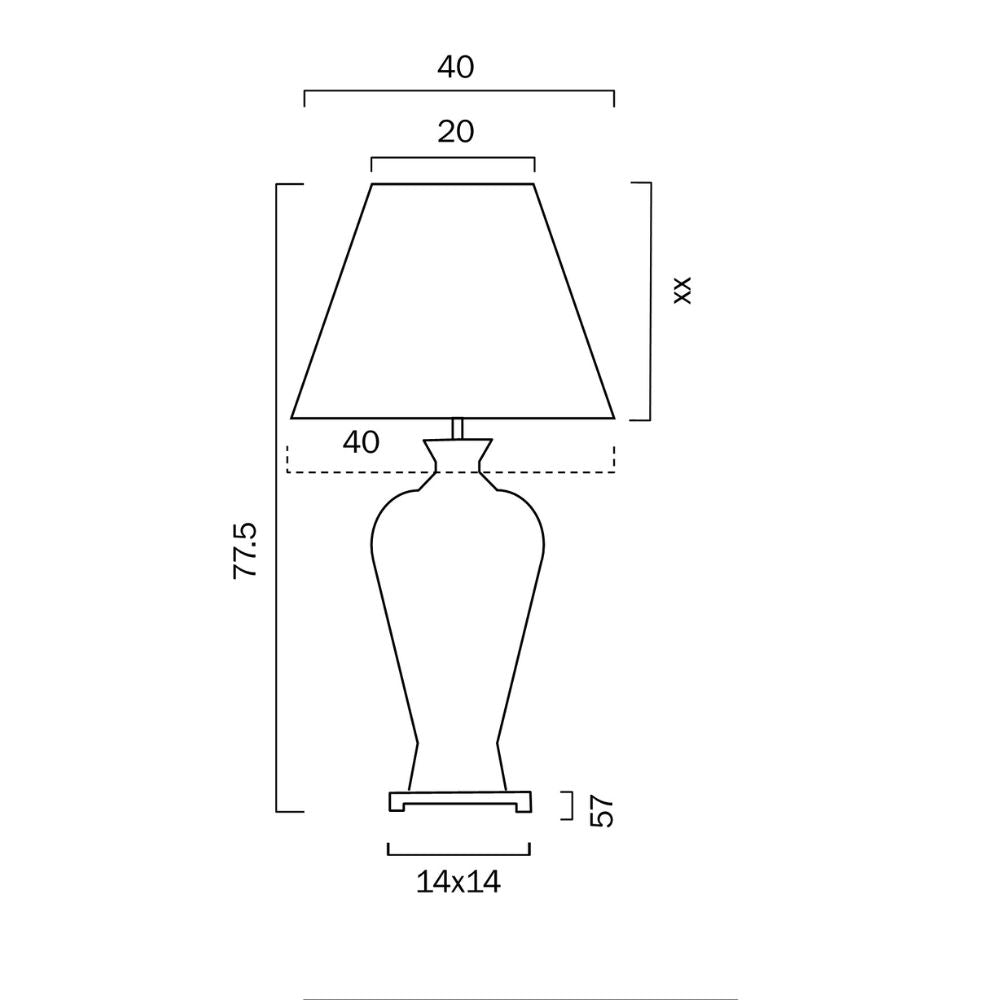 Telbix DONO 40 - Ceramic Table Lamp - Mases LightingTelbix