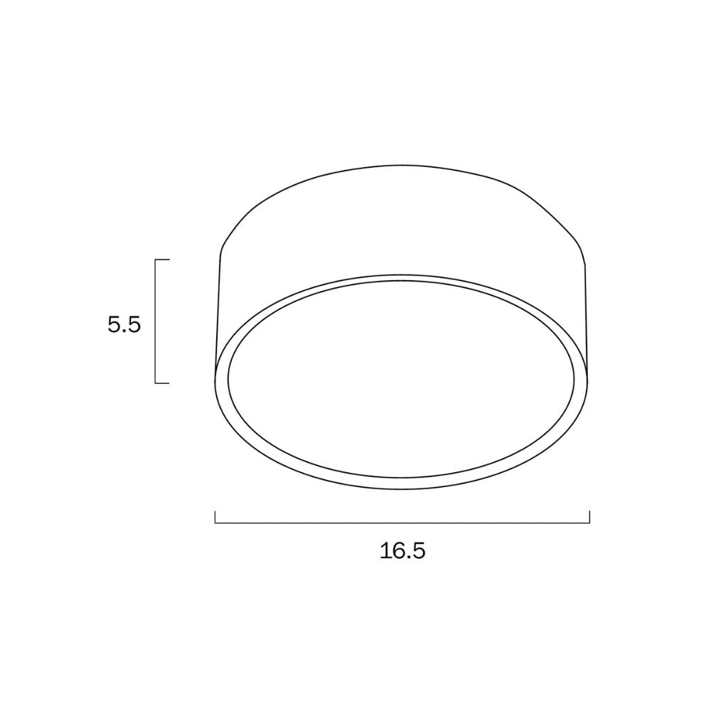 Telbix NARA - 18W LED Tri-Colour Dimmable 157mm Round Surface Mount Downlight - Mases LightingTelbix