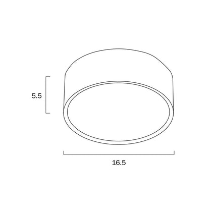 Telbix NARA - 18W LED Tri-Colour Dimmable 157mm Round Surface Mount Downlight - Mases LightingTelbix