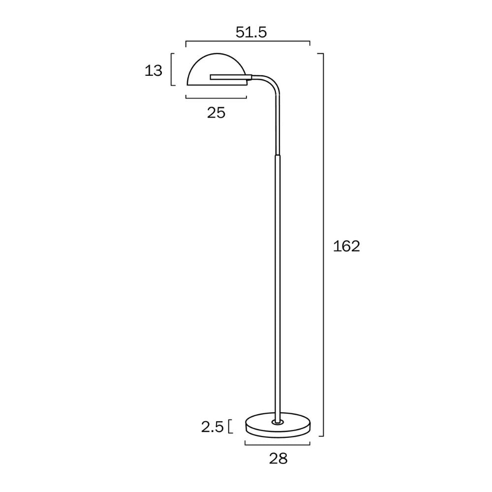 Telbix POLLARD - 25W Floor Lamp