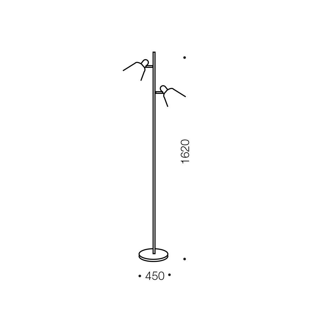 Telbix TORRES - 2 Light Floor Lamp