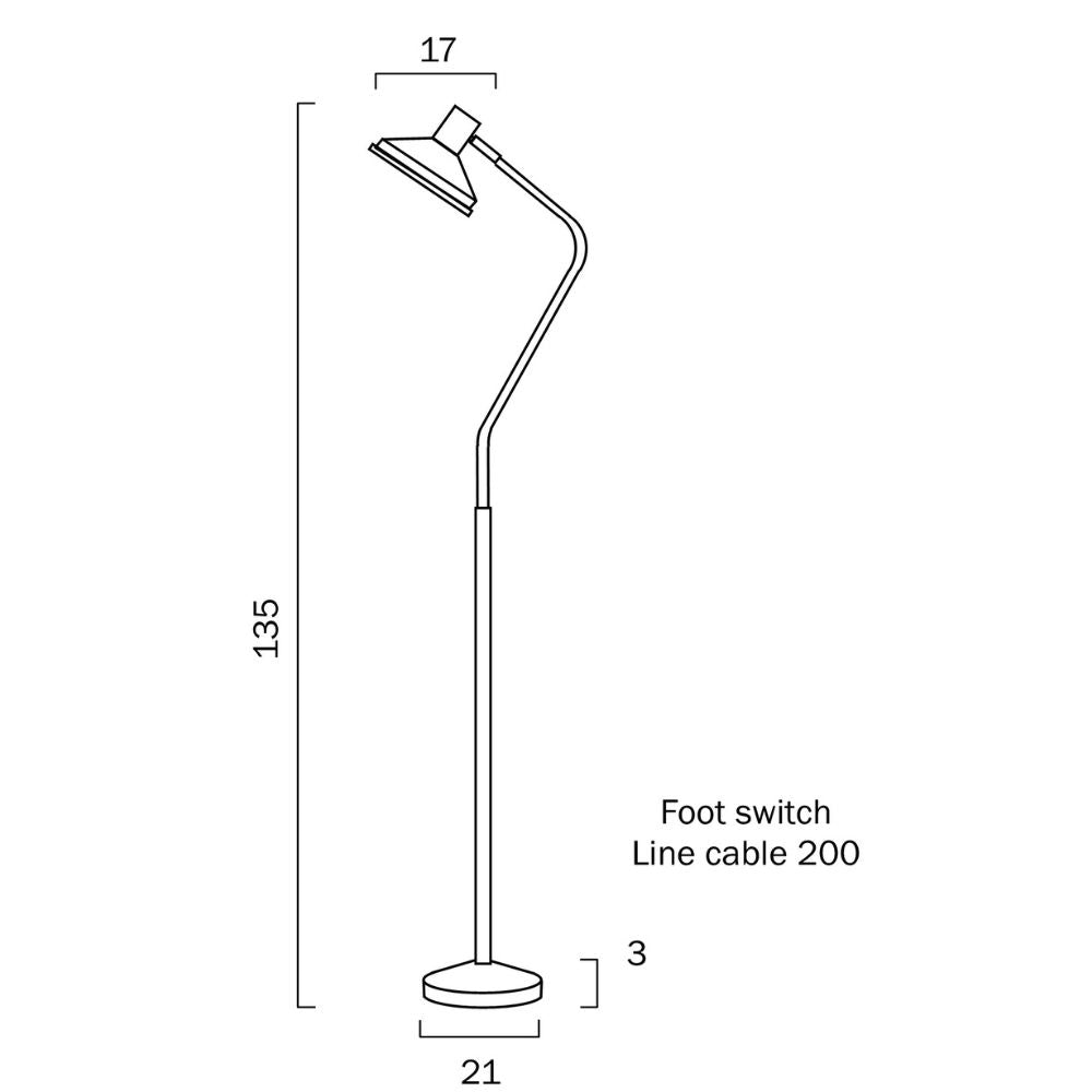 Telbix TREVI - 25W Floor Lamp