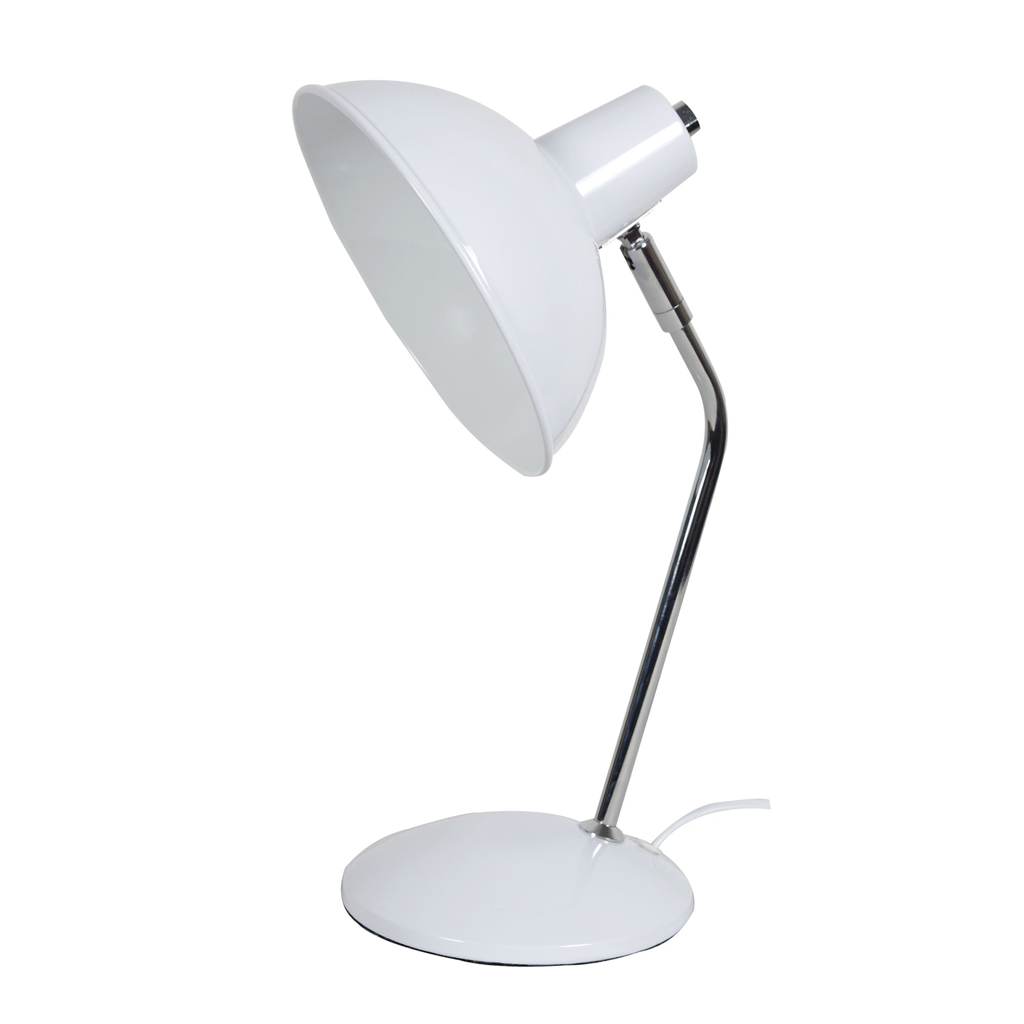 Thea Desk Lamp White and Chrome