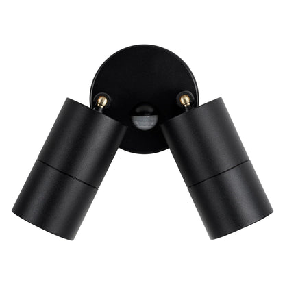 Tivah Double Adjustable Wall Pillar Light With Sensor CCT in Black Havit Lighting - HV1325T-PIR, HV1326T-PIR - Mases LightingHavit Lighting