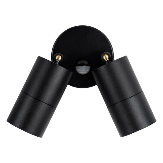 Tivah Double Adjustable Wall Pillar Light With Sensor CCT in Black Havit Lighting - HV1325T-PIR, HV1326T-PIR - Mases LightingHavit Lighting