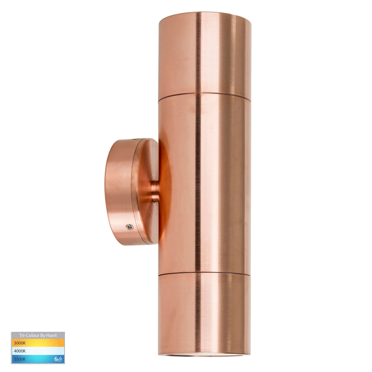 Tivah Up/Down Wall Pillar Light TRI Colour in Copper Havit Lighting - HV1015T-HV1017T - Mases LightingHavit Lighting