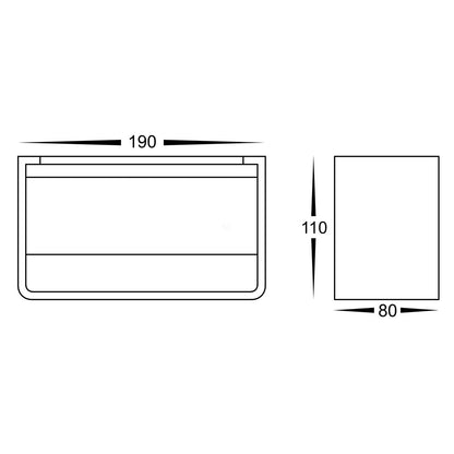 Up & Down LED Wall Light 9w in Black Or White Havit Lighting - HV3665T - Mases LightingHavit Lighting