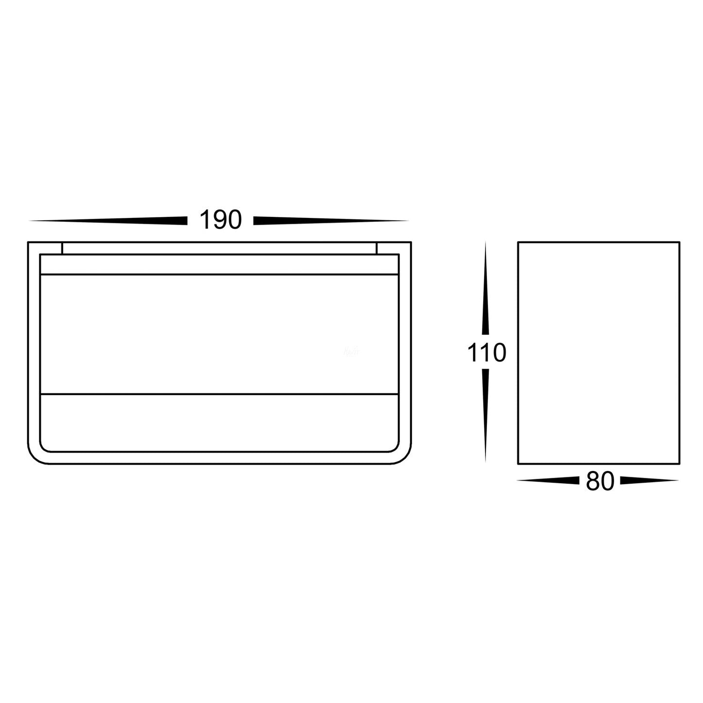 Up & Down LED Wall Light 9w in Black Or White Havit Lighting - HV3665T - Mases LightingHavit Lighting