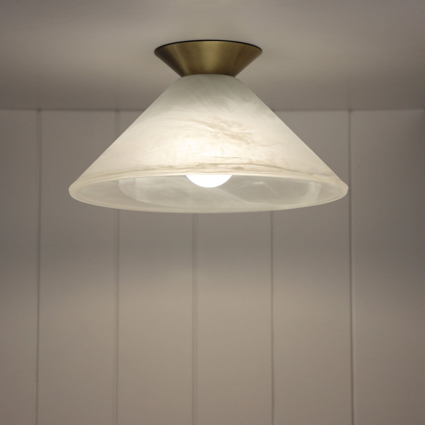 Vamp DIY Alabaster Glass DIY 290mm - Mases LightingOriel Lighting
