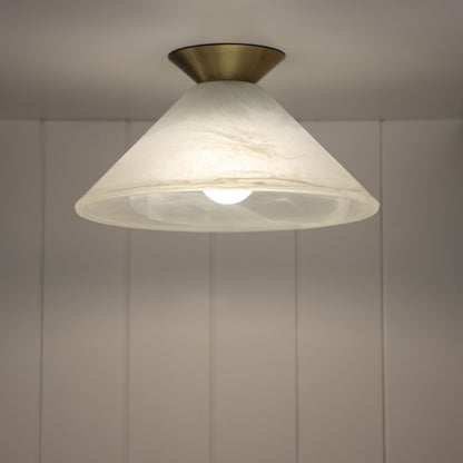 Vamp DIY Alabaster Glass DIY 290mm - Mases LightingOriel Lighting