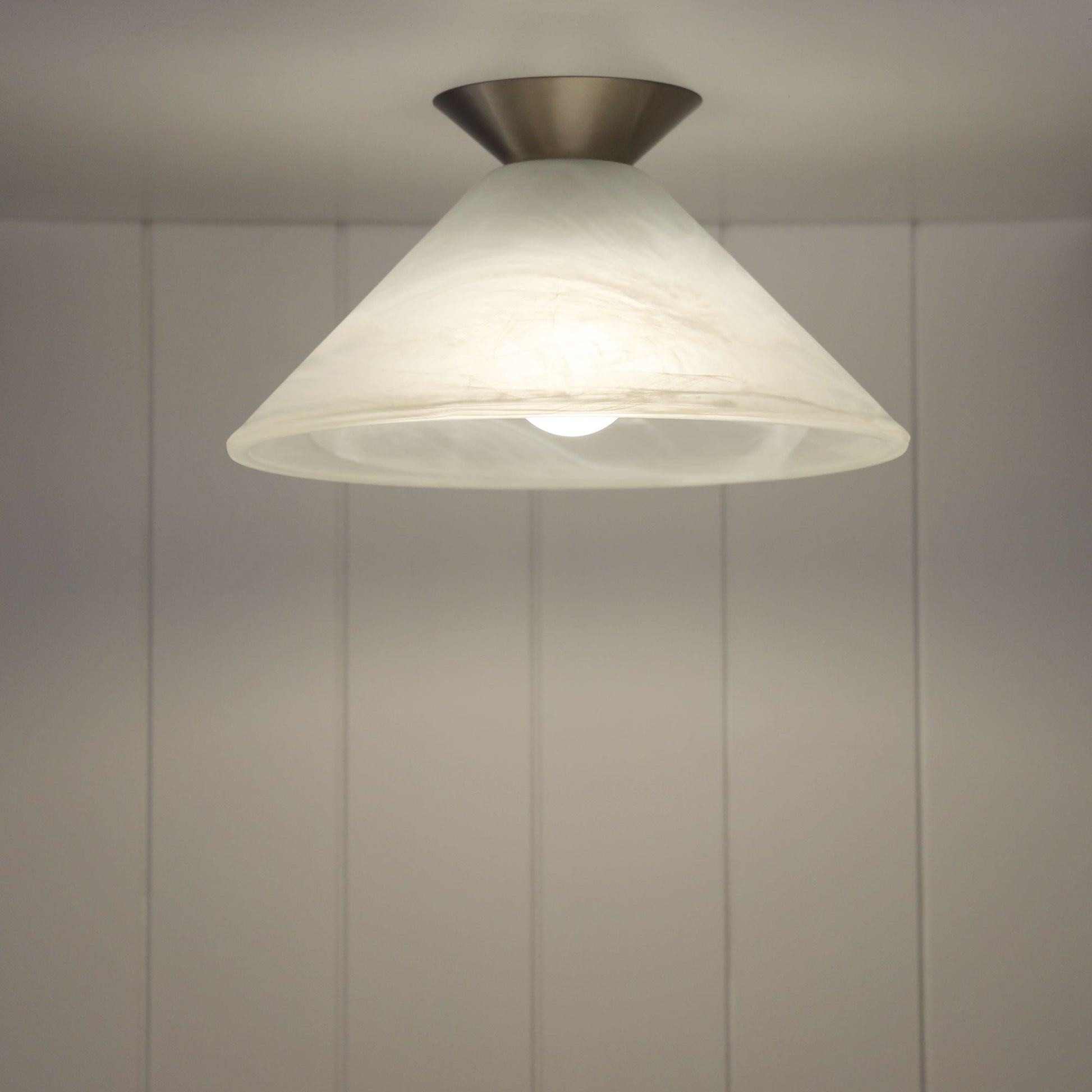 Vamp DIY Alabaster Glass DIY 290mm - Mases LightingOriel Lighting