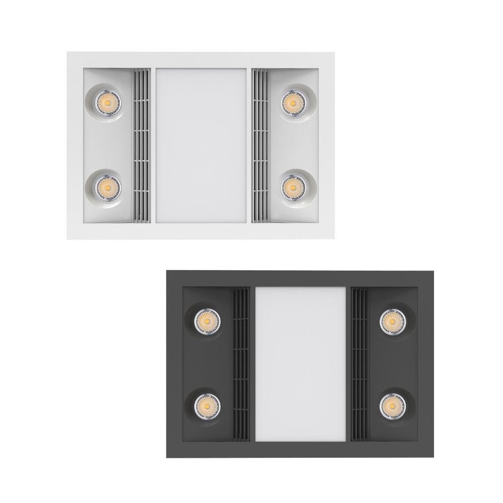 Ventair CAPRI - 3-in-1 Bathroom Heater LED Light and Exhaust Fan Unit - Mases LightingVentair