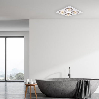 Ventair MYKA-4 - 3-in-1 Slimline Bathroom Heater Light & Exhaust Unit - Mases LightingVentair