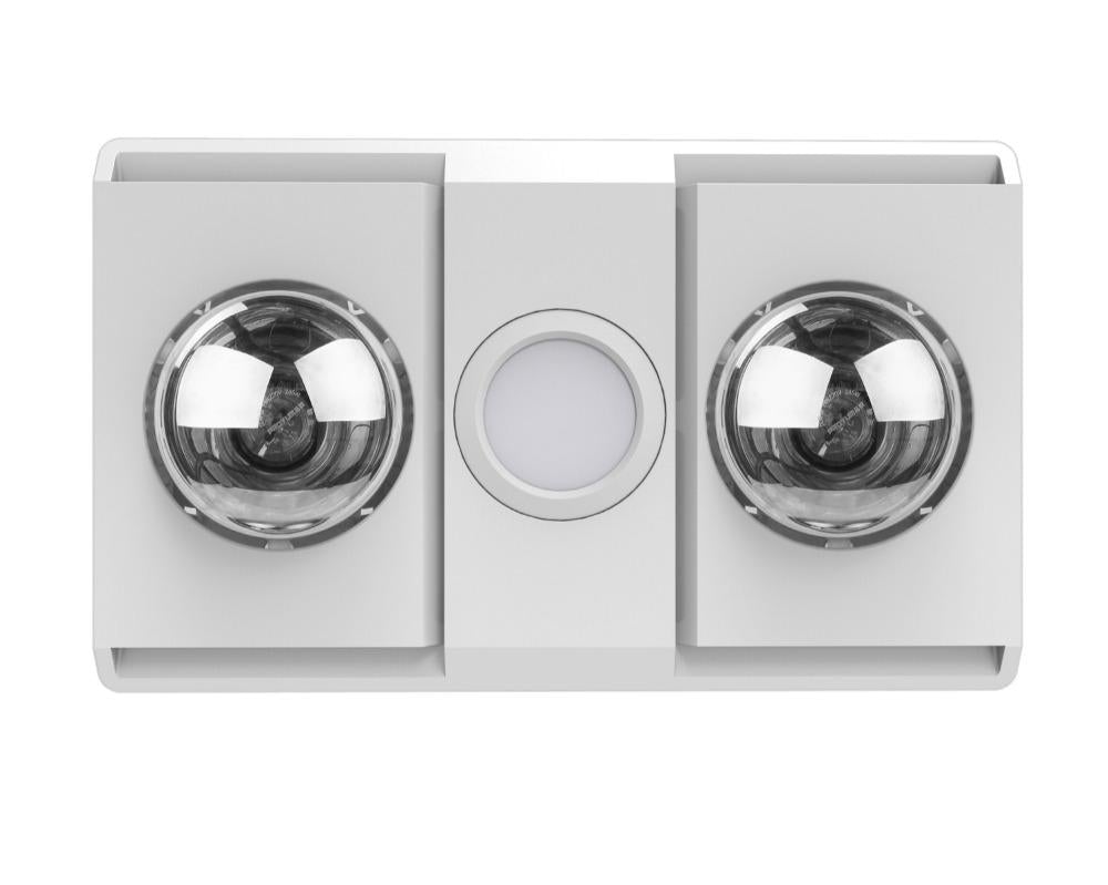 Ventair SIERRA-2 - 3-In-1 Bathroom Unit Heat Light & Exhaust - Mases LightingVentair
