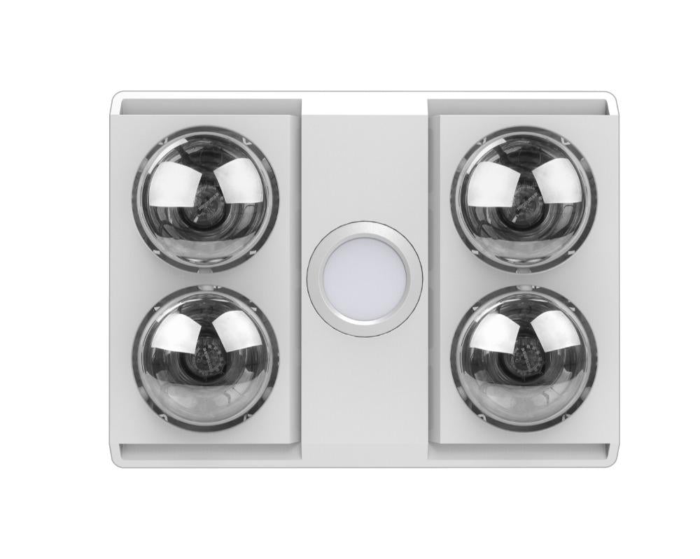 Ventair SIERRA-4 - 3-In-1 Bathroom Unit Heat Light & Exhaust - Mases LightingVentair