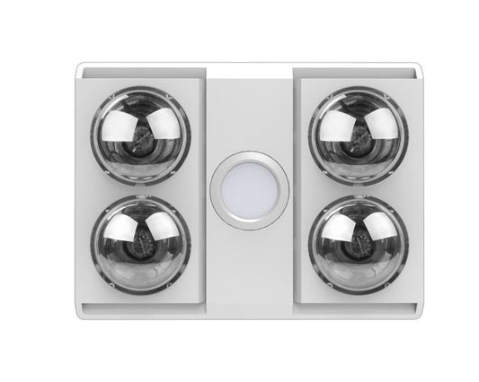 Ventair SIERRA-4 - 3-In-1 Bathroom Unit Heat Light & Exhaust - Mases LightingVentair