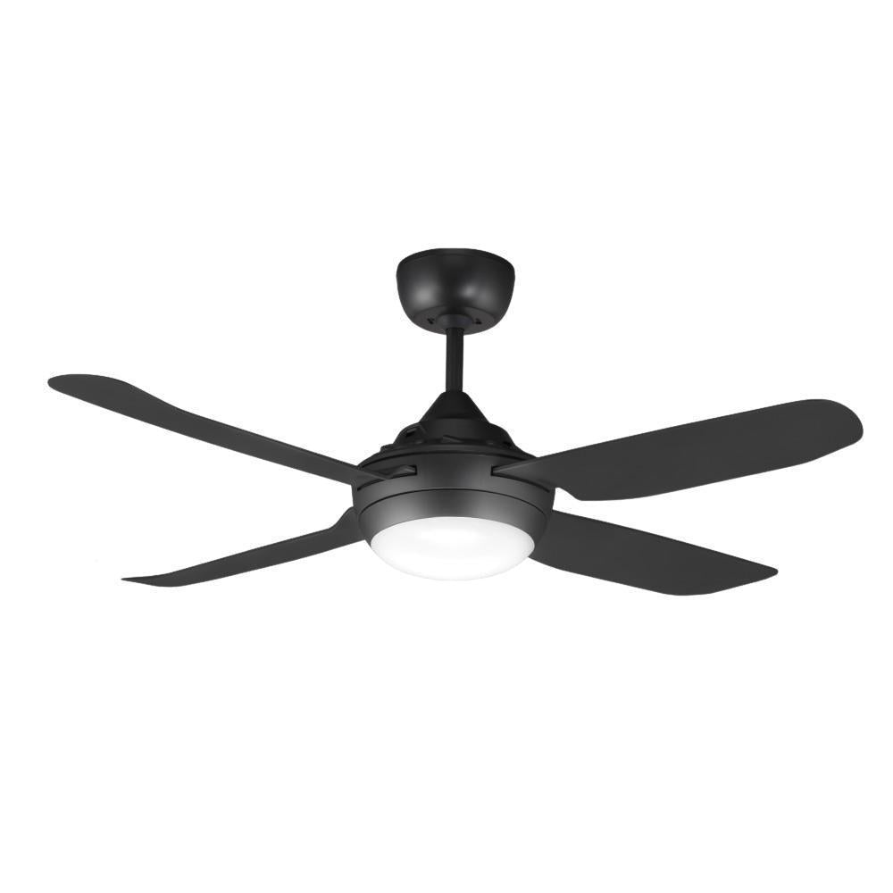 Ventair SPINIKA-48-LIGHT - 4 Blade 1220mm 48" AC Ceiling Fan With 20W Colour Changeable LED Light - Mases LightingVentair