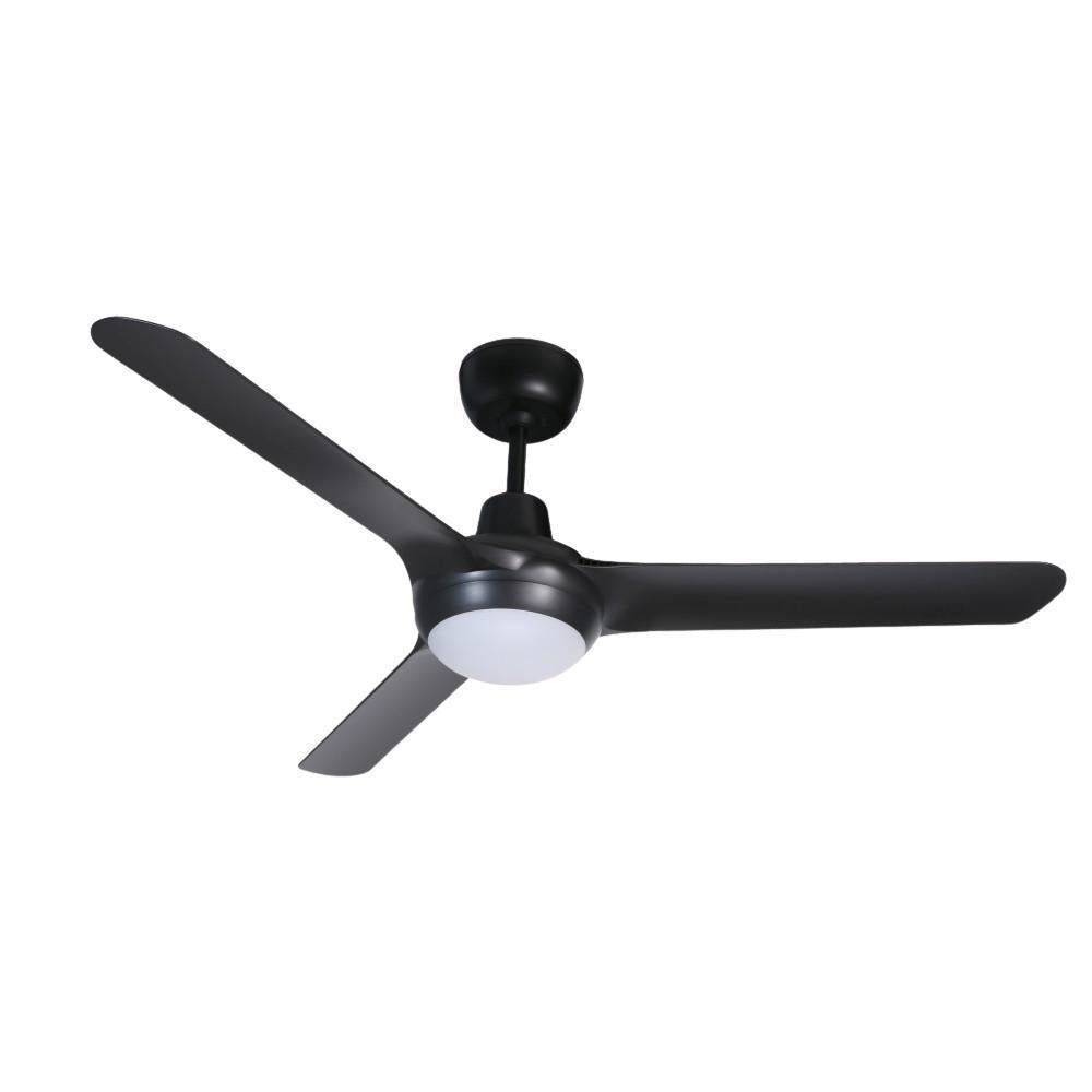 Ventair SPYDA-50-LIGHT - 3 Blade 1250mm 50" Fully Moulded PC AC Ceiling Fan With 20W LED Light - Mases LightingVentair