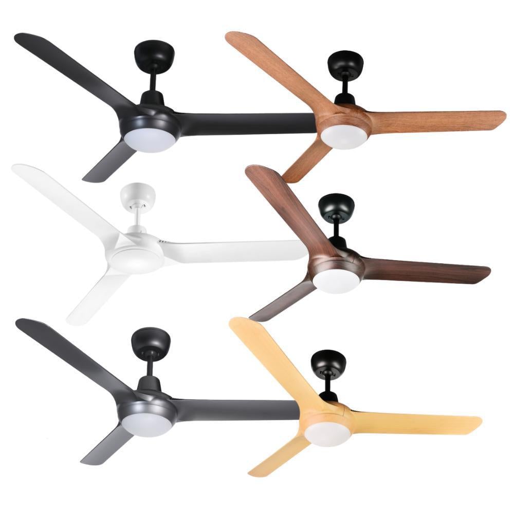 Ventair SPYDA-56-LIGHT - 3 Blade 1400mm 56" Fully Moulded PC AC Ceiling Fan With 20W LED Light - Mases LightingVentair