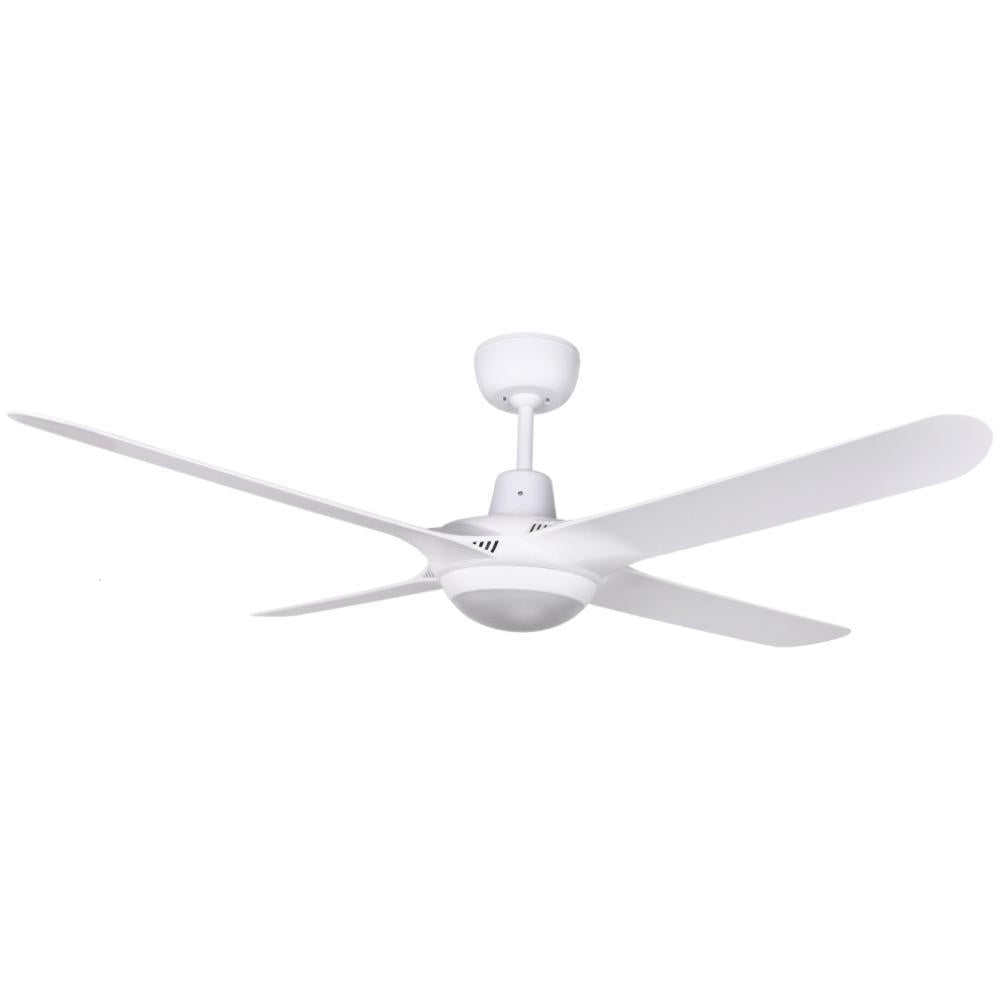 Ventair SPYDA-56-LIGHT - 4 Blade 1400mm 56" Fully Moulded PC AC Ceiling Fan With 20W LED Light - Mases LightingVentair