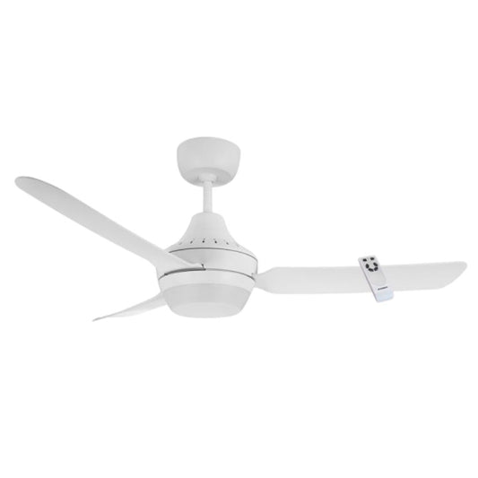 Ventair STANZA White 48" (1220mm) AC Ceiling Fan With Light And Remote - Mases LightingVentair