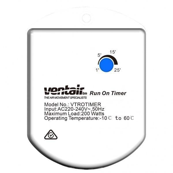 Ventair TIMER-EXHAUST-FAN - 200W Fixed Run On Timer - Mases LightingVentair