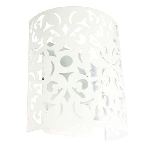 Vicky 1 Light Wall Light Matt White - Mases LightingOriel Lighting