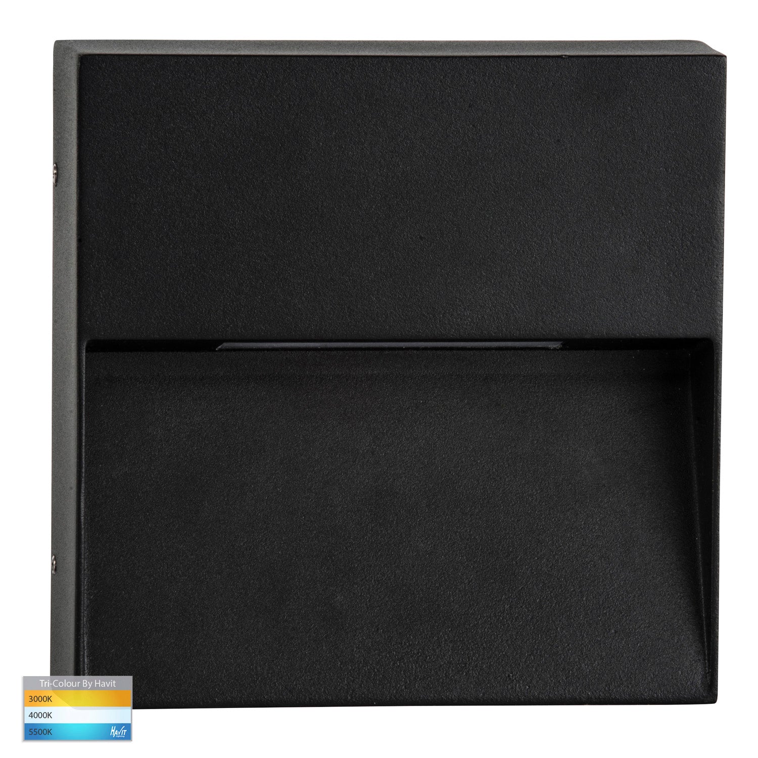 Virsma LED Step Light Square Tri-Colour in Black/White Havit Lighting - HV3276T-BLK, HV3276T-WHT - Mases LightingHavit Lighting