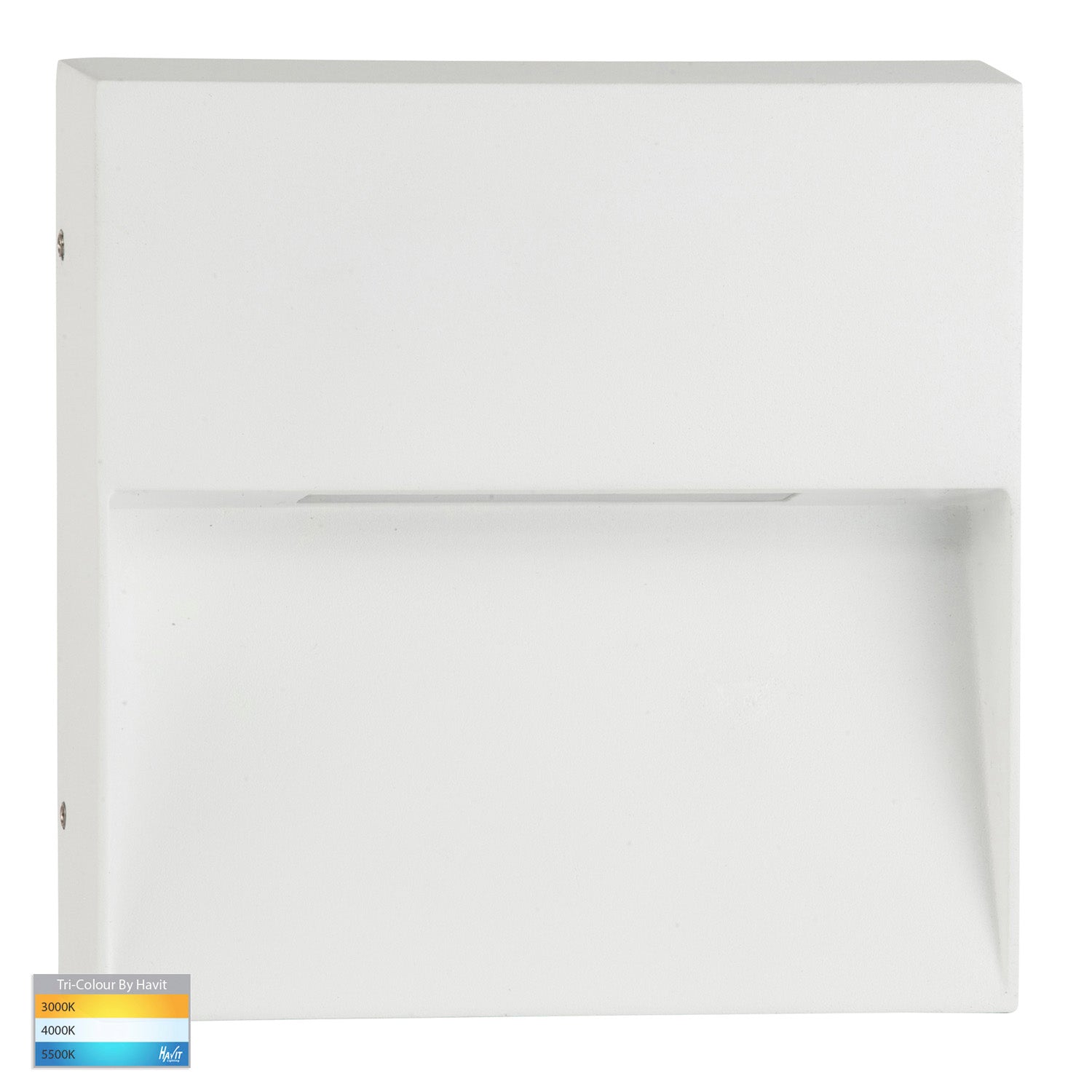 Virsma LED Step Light Square Tri-Colour in Black/White Havit Lighting - HV3276T-BLK, HV3276T-WHT - Mases LightingHavit Lighting