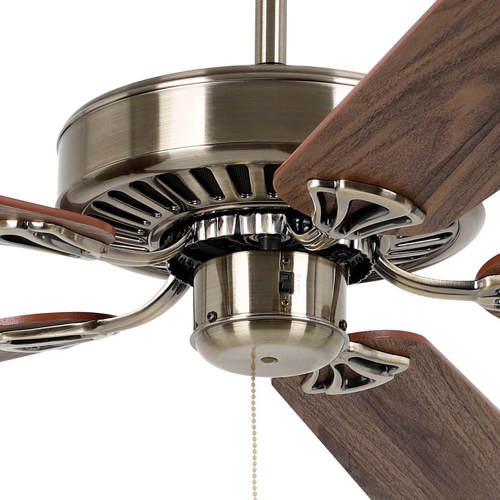 Waikiki 52" AC Fan Antique Bronze / Walnut Blades - 20518109 - Mases LightingEglo