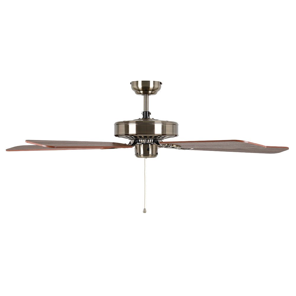 Waikiki 52" AC Fan Antique Bronze / Walnut Blades - 20518109 - Mases LightingEglo