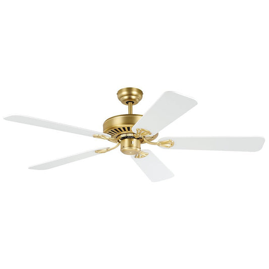 Waikiki 52" AC Fan Brushed Brass / White Blades - 20518111 - Mases LightingEglo