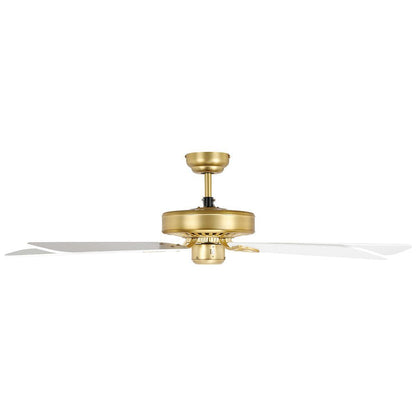 Waikiki 52" AC Fan Brushed Brass / White Blades - 20518111 - Mases LightingEglo