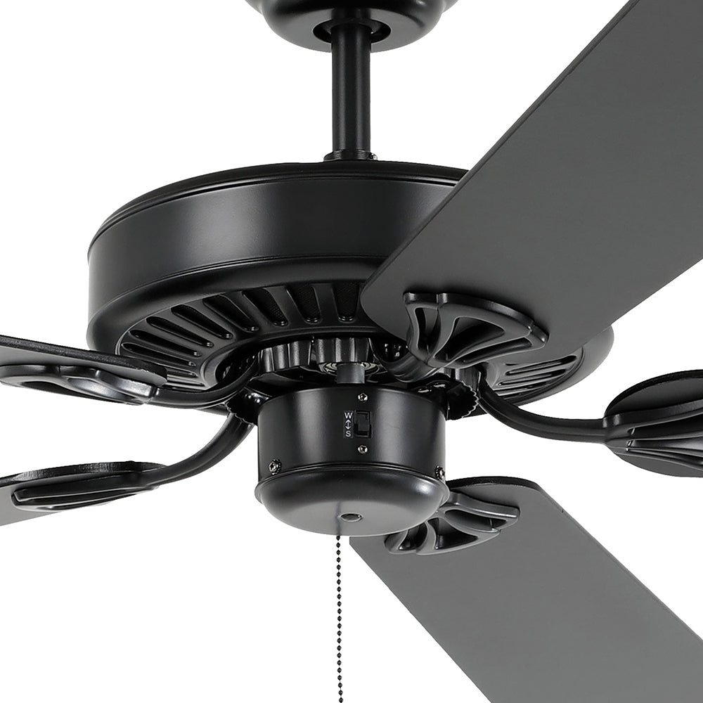 Waikiki 52" AC Fan Matt Black - 20518102 - Mases LightingEglo