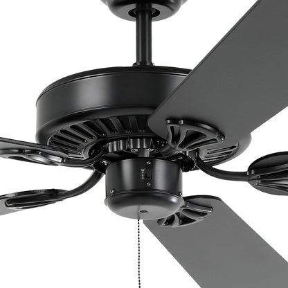 Waikiki 52" AC Fan Matt Black - 20518102 - Mases LightingEglo