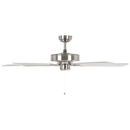 Waikiki 52" AC Fan Satin Nickel / Oak Blades - 20518108 - Mases LightingEglo