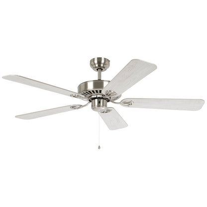 Waikiki 52" AC Fan Satin Nickel / Oak Blades - 20518108 - Mases LightingEglo