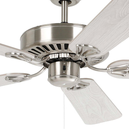 Waikiki 52" AC Fan Satin Nickel / Oak Blades - 20518108 - Mases LightingEglo