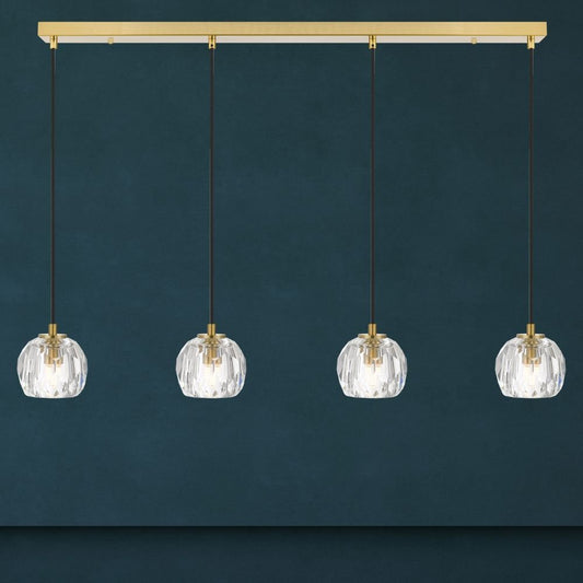 ZAHA - 12W Replaceable G9 LED 4 Light Bar Pendant - 3000K - Mases LightingTelbix
