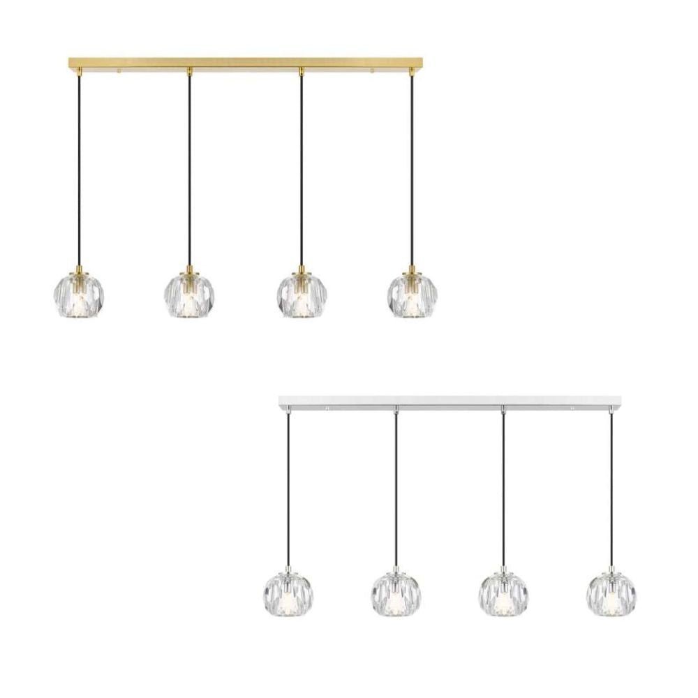 ZAHA - 12W Replaceable G9 LED 4 Light Bar Pendant - 3000K - Mases LightingTelbix