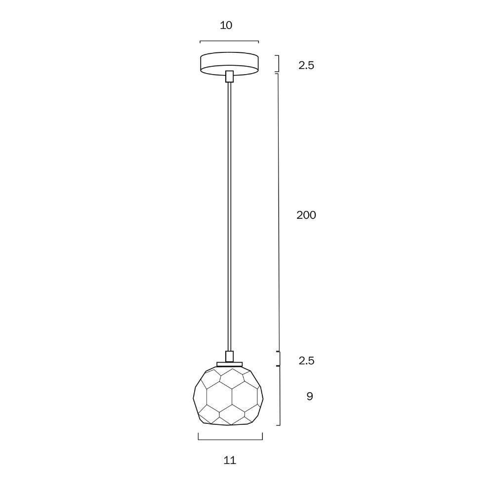 ZAHA - 3W Replaceable G9 LED 1 Light Pendant - 3000K - Mases LightingTelbix