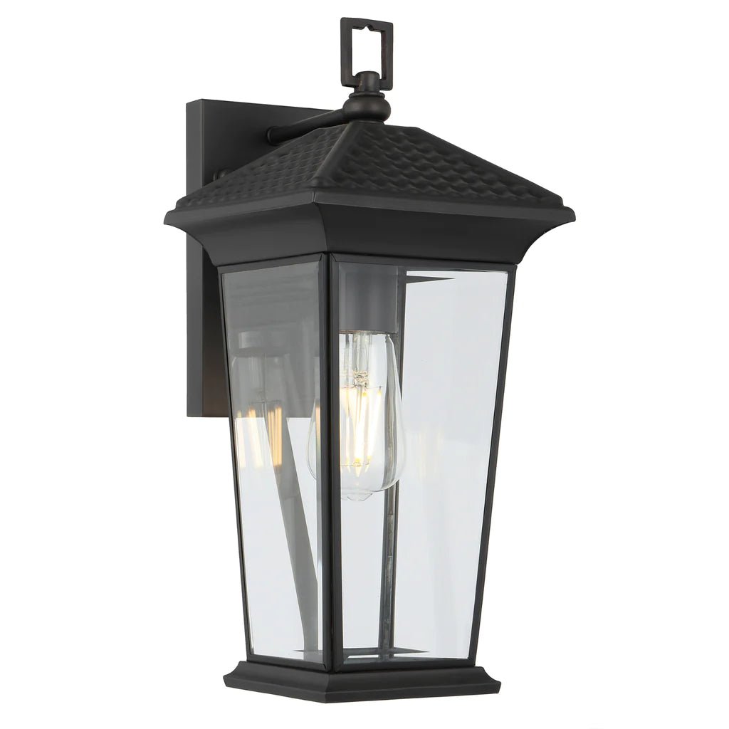 Zeldin Outdoor Wall Light 405mm in Black