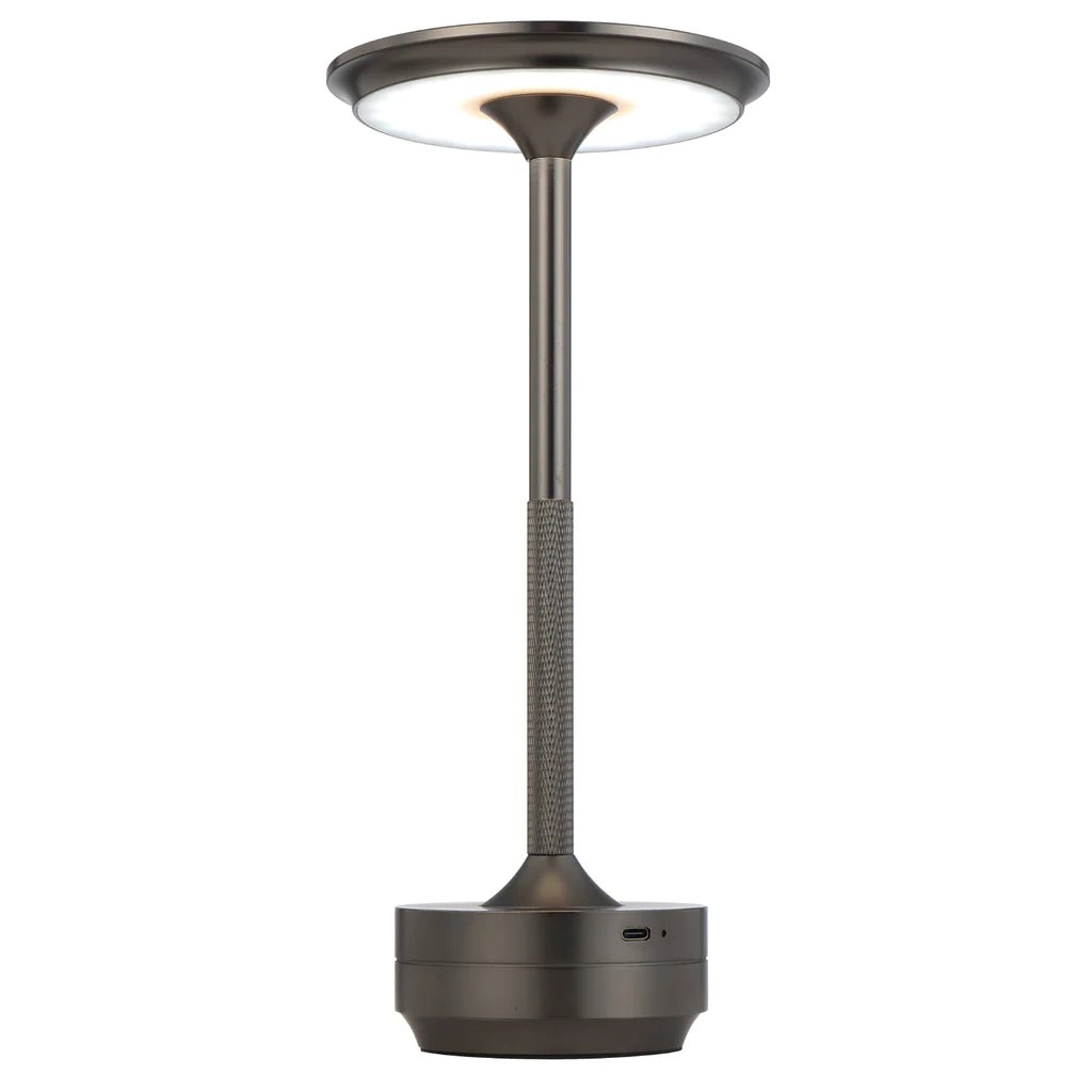 Zico LED Table Lamp Antique Gun Metal ZICO TL Telbix Lighting - Mases LightingTelbix